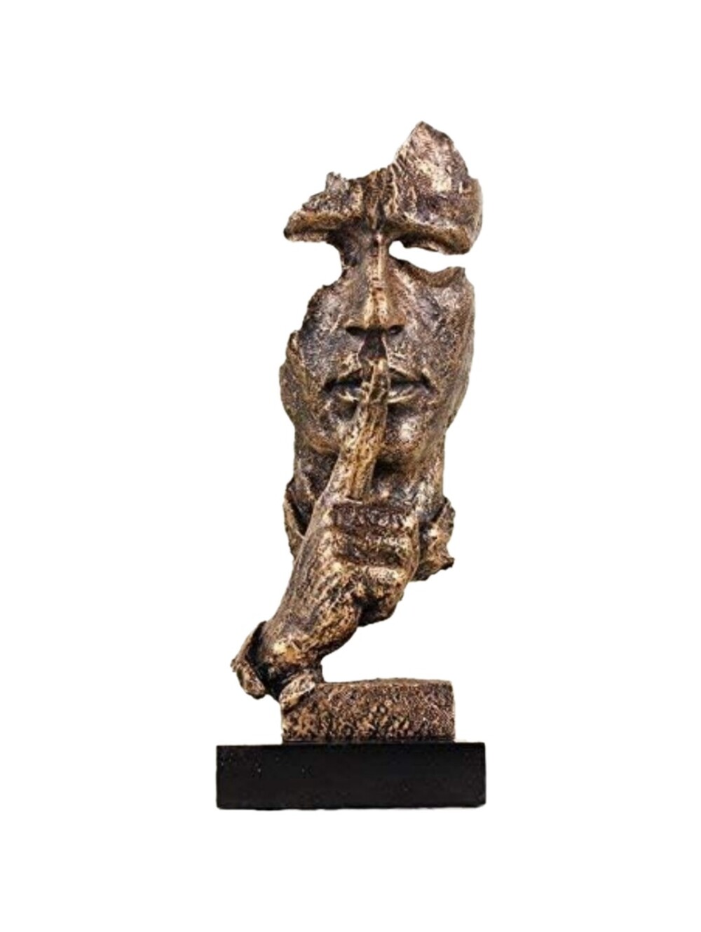 Silence Is Golden Resin Statue